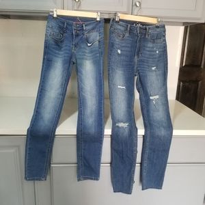 2 Woman Jeans Bump-butt and Hollister